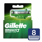 Gillette Repuesto Mach3 Sensitive Cartuchos X 8u C/u #1