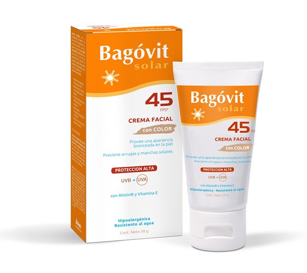 Bagovit Protector Solar Crema Facial Color Fps45 50 ml