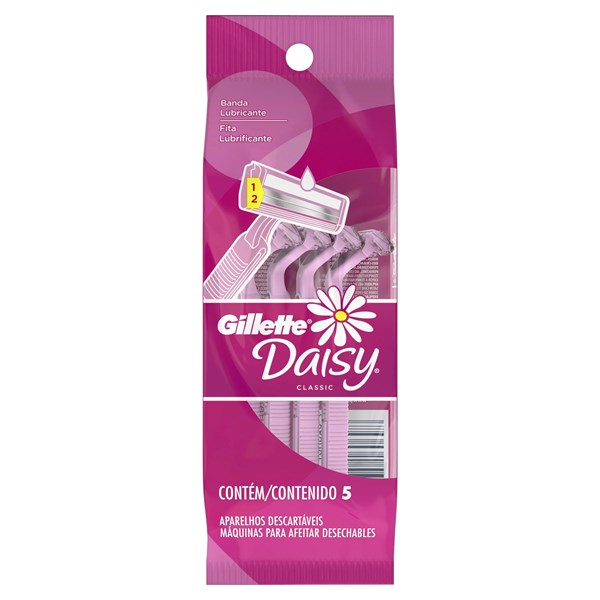 Gillette Daisy Classic Maquina Para Afeitar Desechable 5 U