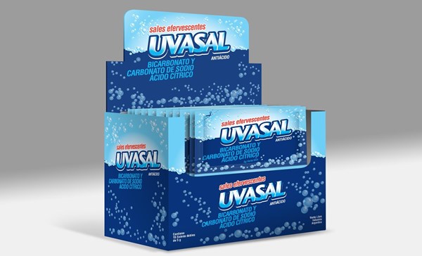 Uvasal Sal Efervescente Sabor Clásico, 15 Sobres 5 Gr. #1