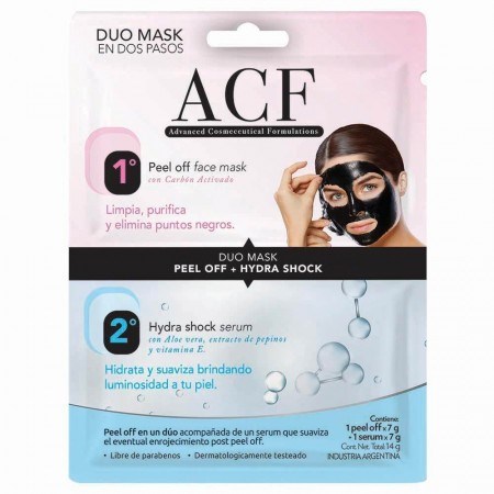 ACF Máscara Dúo: Peel Off + Serum Hidratante 7ml