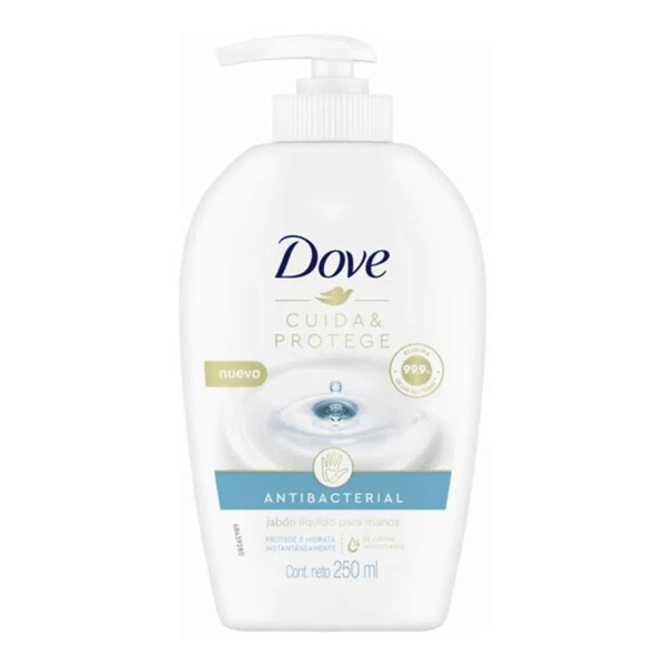 Dove Jabon Liquido Antibacterial Manos 250 ml alt