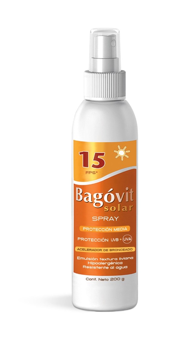 Bagovit Acelerador de Bronceado Fps 15 Spray 200 ml