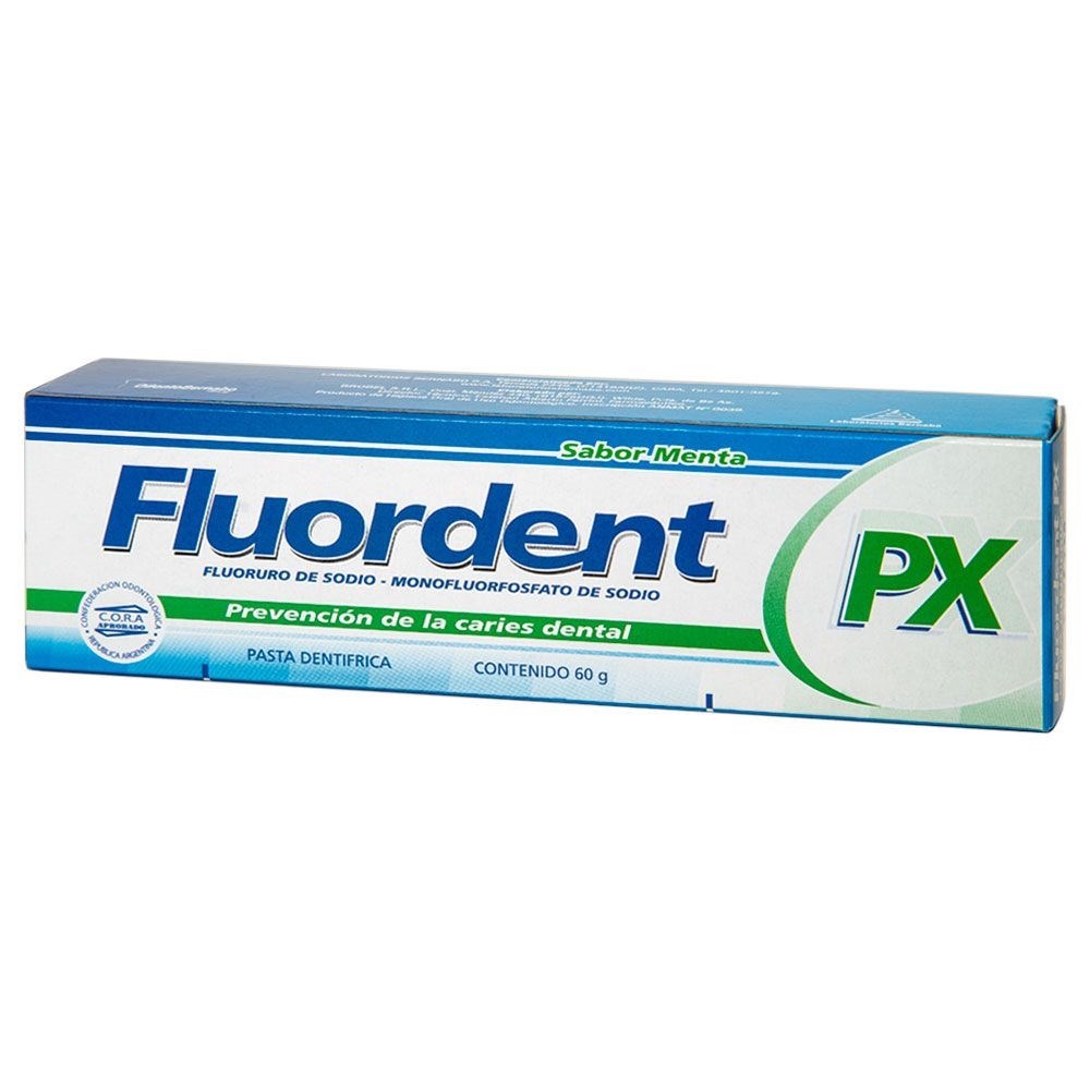 Pasta Dental Fluordent PX X 60 Gramos, Fluordent Pastas dentales Farmacias svfarma® Pasta Dental Fluordent PX X 60 Gramos, Fluordent Pastas dentales Farmacias svfarma®