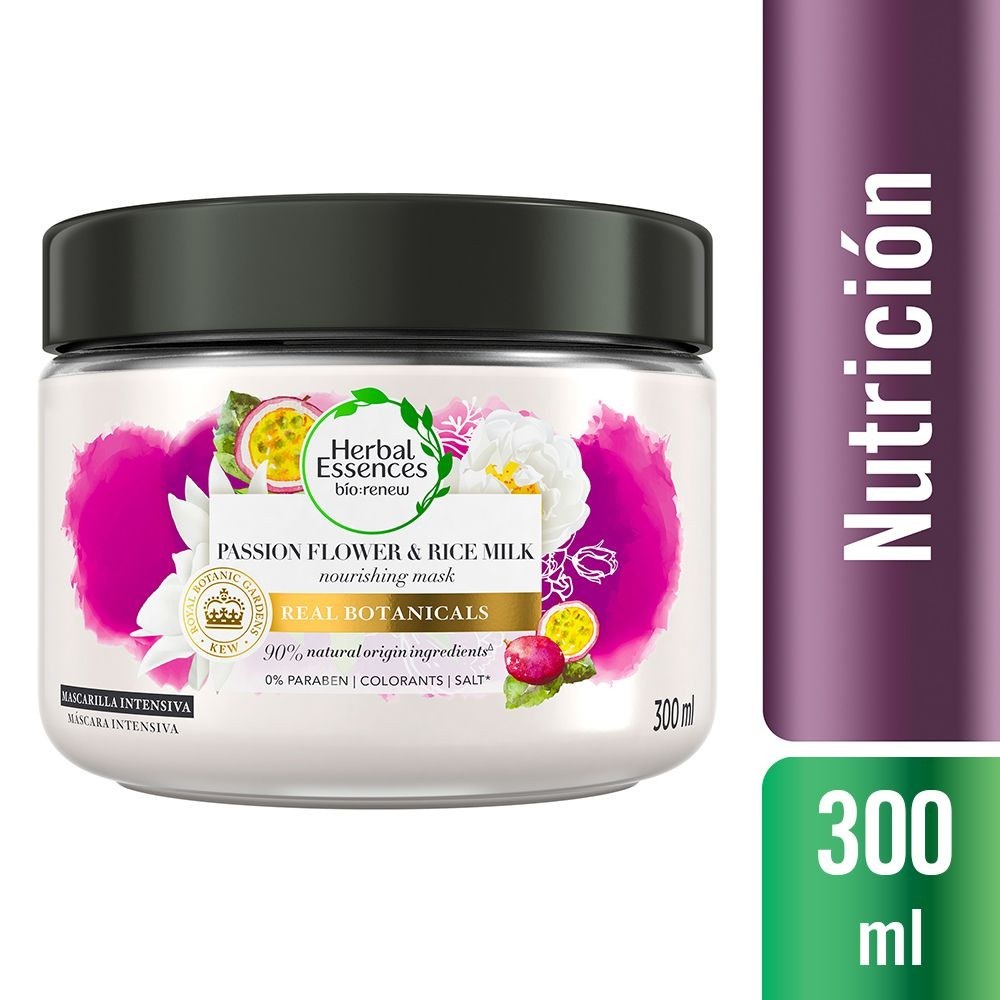 Herbal Essences Crema Tratamiento Passion Flower & Rice Milk X 300ml