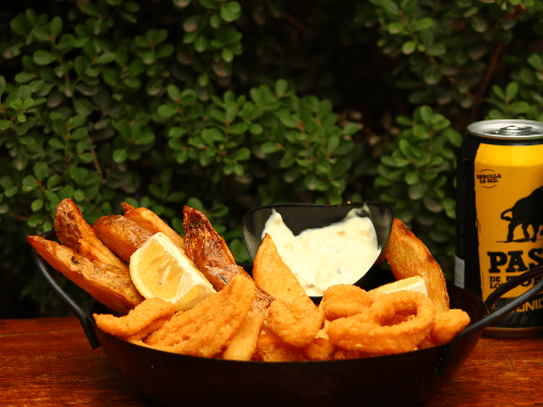 Rabas Con Papas Fritas #1