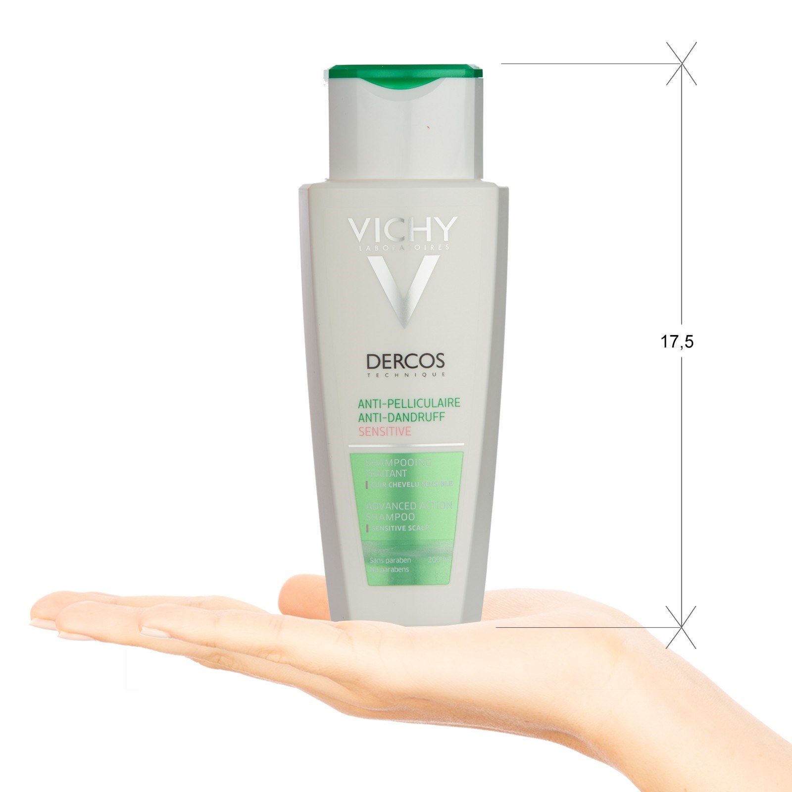 Vichy Dercos Shampoo AntiCaspa CC SENSIBLE 200ml., Vichy