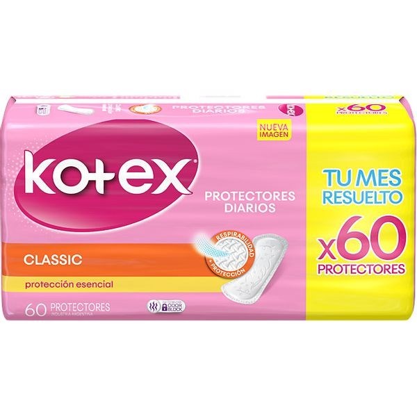 Kotex Protector Diario Cuidado Diario (60 Unidades)