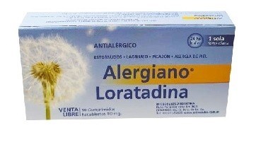 Alergiano Loratadina 10 Mg X 10 Comprimidos Recubiertos