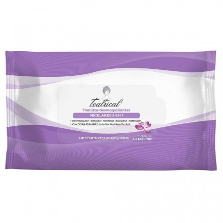 Teatrical Toallitas de Limpieza Facial Con Agua Micelar 5 en 1 (40 Unid)
