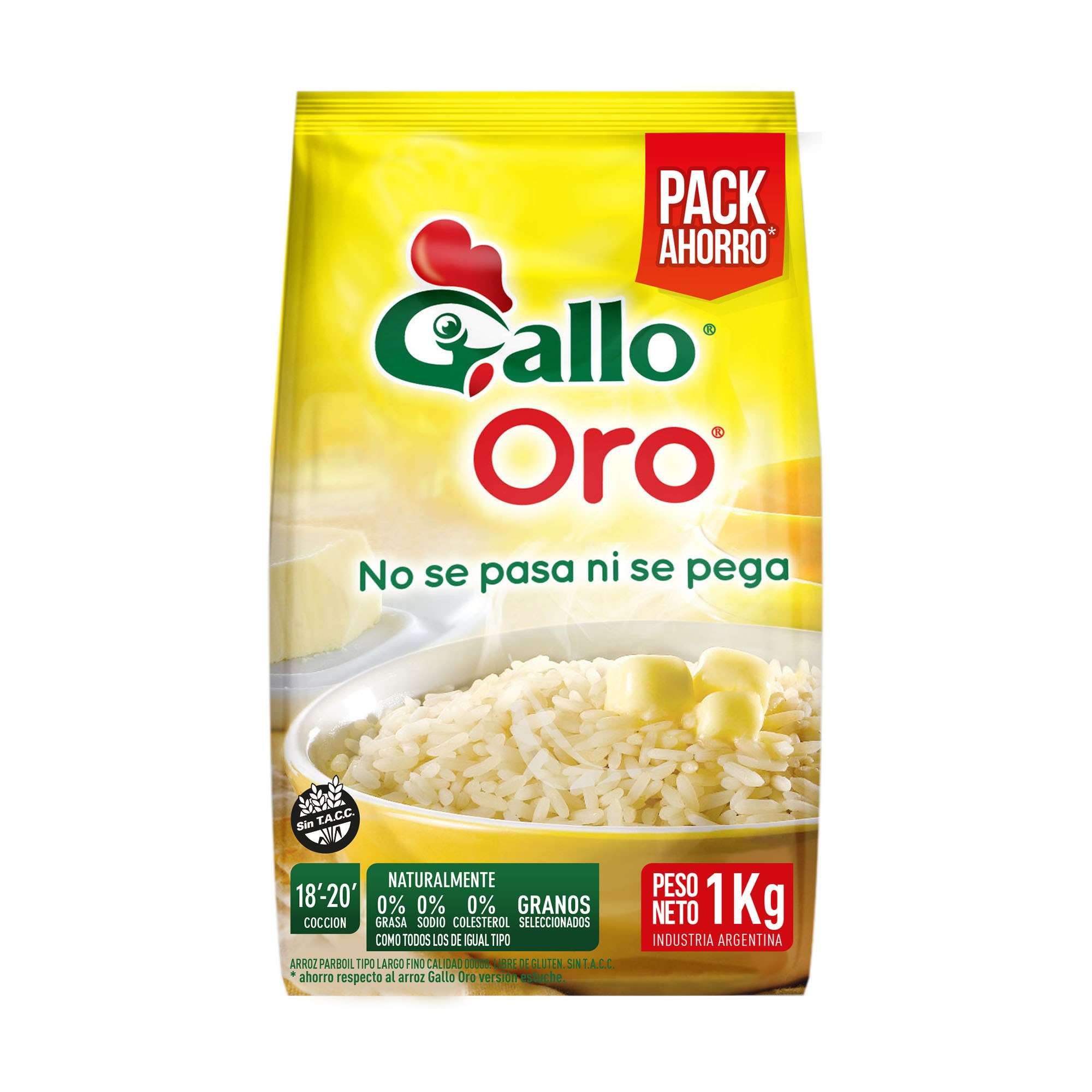 ARROZ GALLO ORO BOLSA x 1 KG, ARROZ Luconi S.R.L.