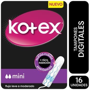 Tampones Femeninos Kotex Mini X 16 Unidades