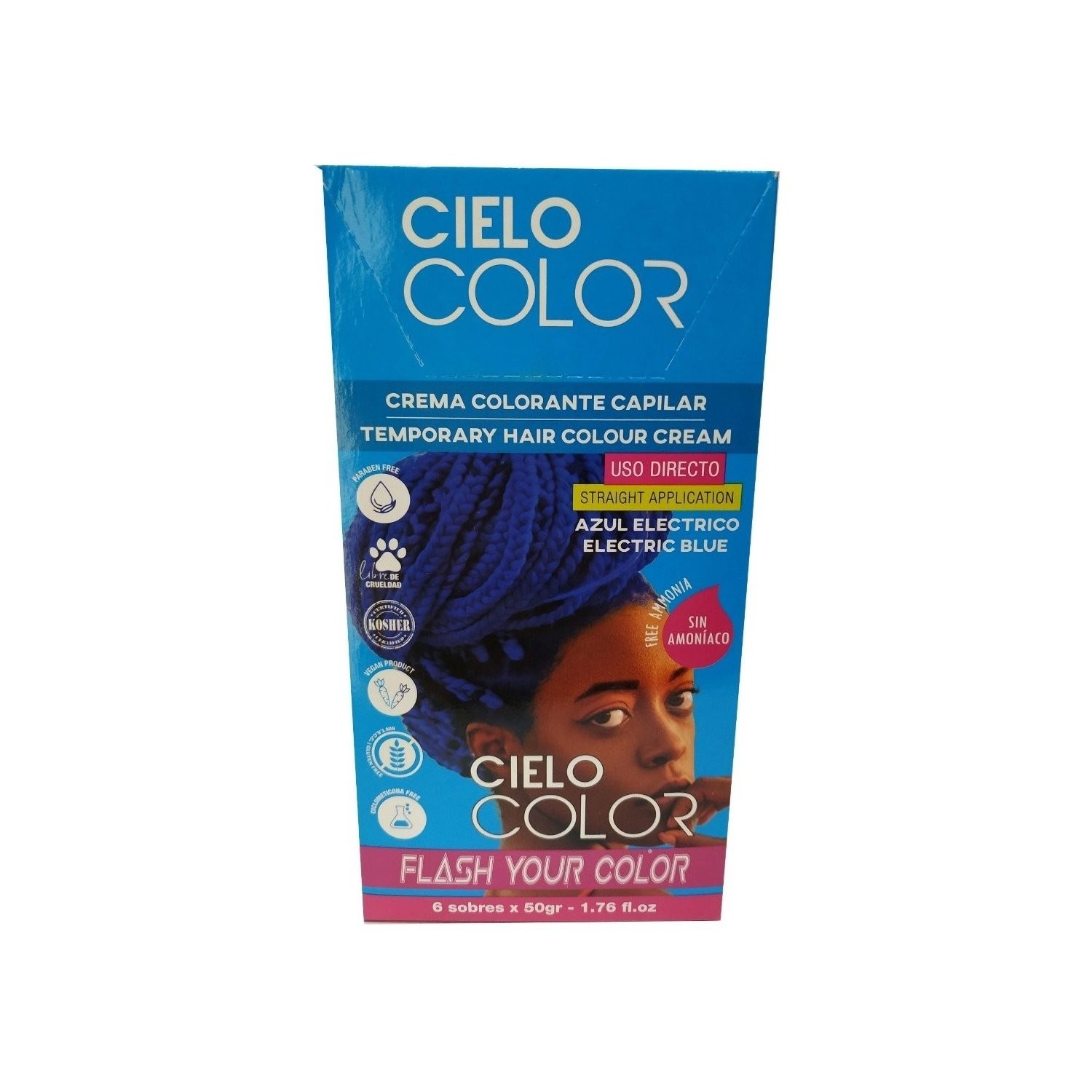 Otowil Colorante Cielo Color Azul Eléctrico Sobre 50g, Otowil Coloración y  Oxidantes - Farmafull