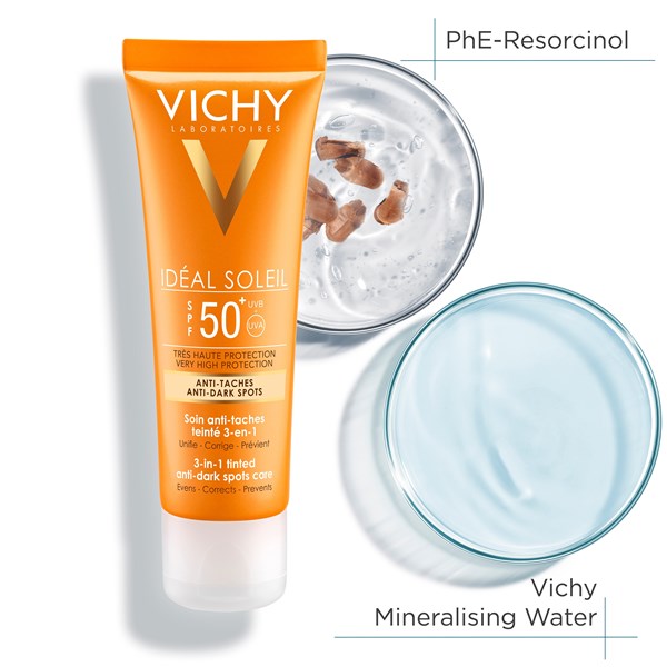 Vichy Ideal Soleil Protector Anti-Manchas 3 en 1 Fps 50 50 ml alt