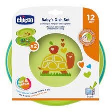Chicco Set De Platos Neutral +12m