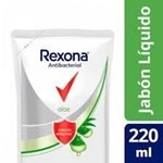 Rexona Aloe Antibacterial Jabón Líquido Repuesto X 220 ml #1