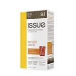Issue Kit Tintura en Crema Keratin Color 9.1 Rubio Muy Claro Ceniza Intenso #1