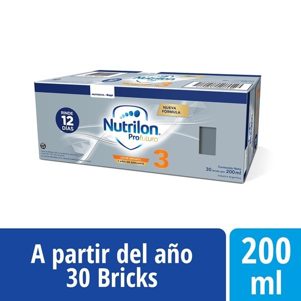 Pack X 30 Leches De Fórmula Nutricia Bagó Nutrilon Profutura 3 X 200 Ml #1