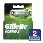 Gillette Cartuchos Para Afeitas 3 mach Sensitive (2 Unidades) #1