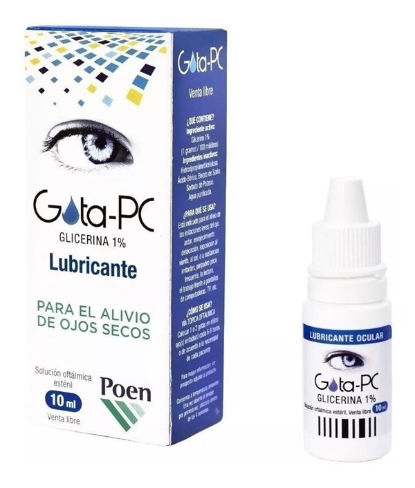 Gota Pc Lubricante Ocular Azul Sequedad 10ml #1