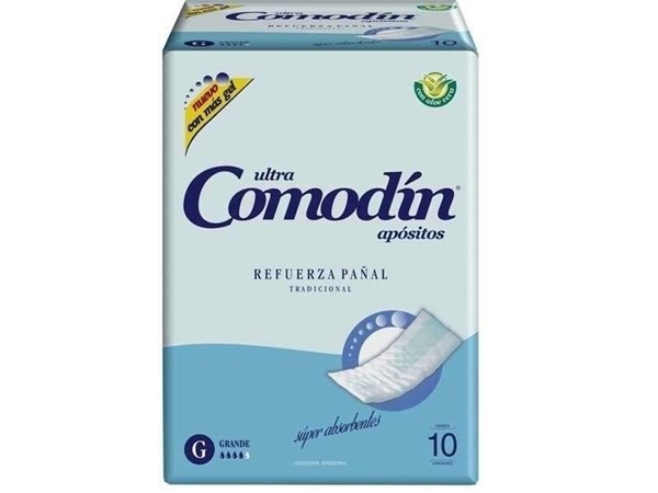 Apósitos Comodín Refuerza Pañal Talle G X 10 Unidades