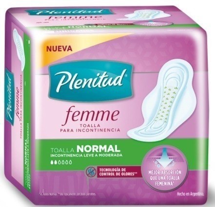 Plenitud Incontinencia Normal Con Alas X 16 Toallas #1
