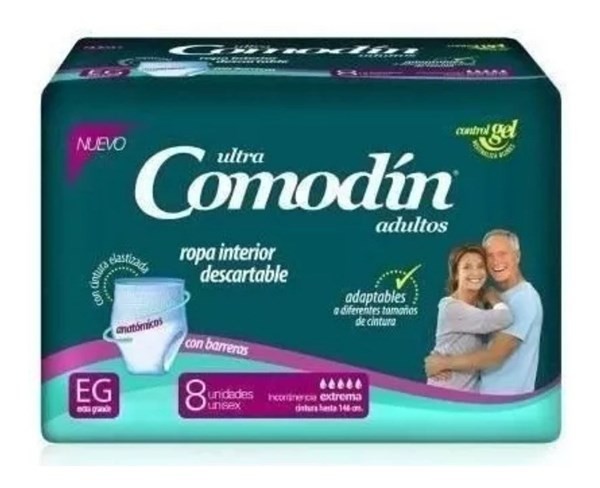 Comodin Ropa Interior Descartables Talle Xg X 8 Unidades #1