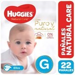 Pañales Huggies Natural Care G Ellos X 22 Unidades #1