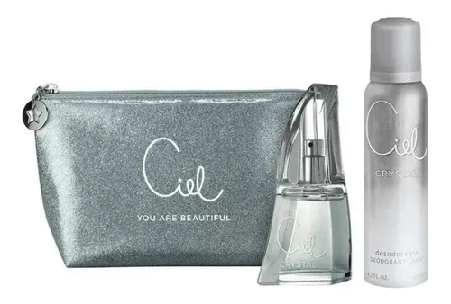 Estuche Ciel Crystal X 50 Ml + Desodorante X 123 Ml + Neceser