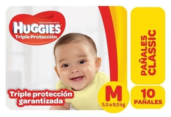Pañales Huggies Classic Triple Proteccion M X 8 Unidades #1