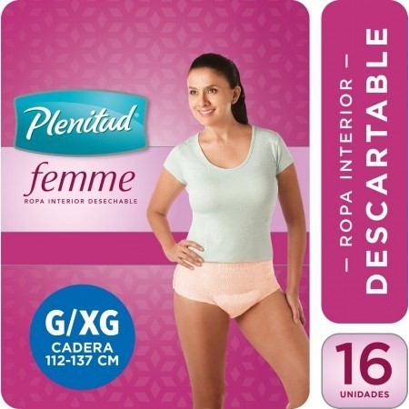 Plenitud Femme Incontinencia Moderada Talle G/xg X 16 Ropa Interior #1