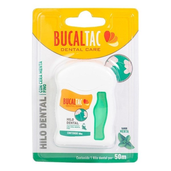Hilo Dental Con Cera Bucal Tac Sabor Menta #1 Hilo Dental Con Cera Bucal Tac Sabor Menta #1