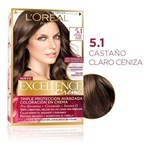 L'oreal Excellence Kit 5.1 Castaño Claro Ceniza #1