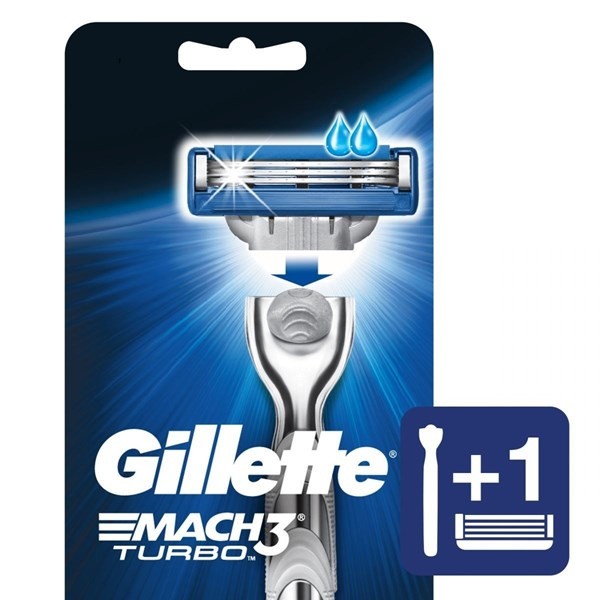 Gillette Maquina Para Afeitar Recargable 3 mach Turbo #1