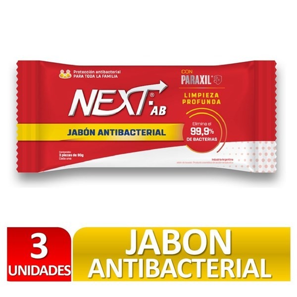 Next Jabón Antibacterial 90 gr (3 Unidades) #1