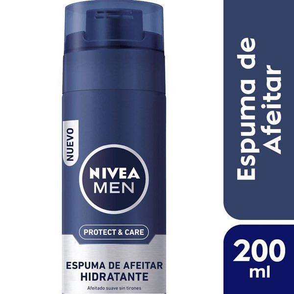 Nivea Espuma de Afeitar Men Protect & Care Para Todo Tipo de Piel 200 ml