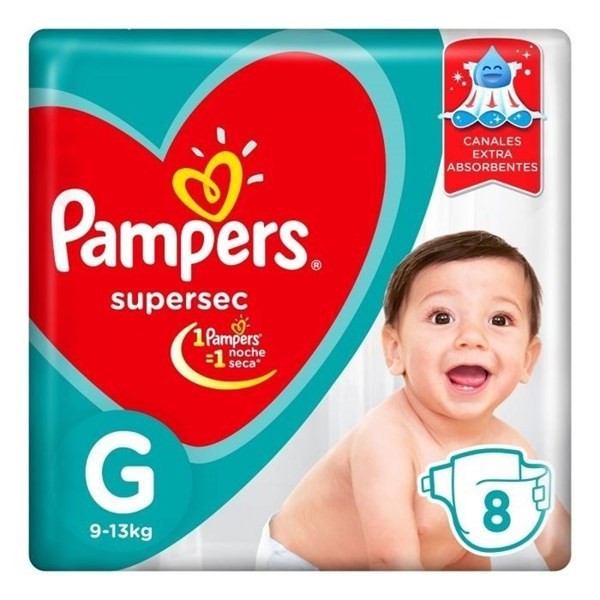 Pañales Pampers Supersec G X 8 Unidades #1