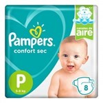 Pañales Pampers Confort Sec P X 8 Unidades #1