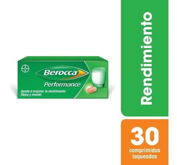 Berocca Performance Suplemento Dietario 30 Comp Recubiertos