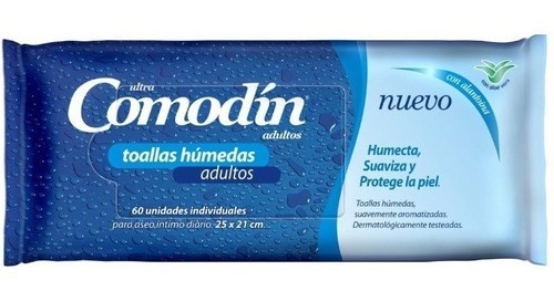 Toallas Húmedas Comodín Con Alantoi X 60 Unidades