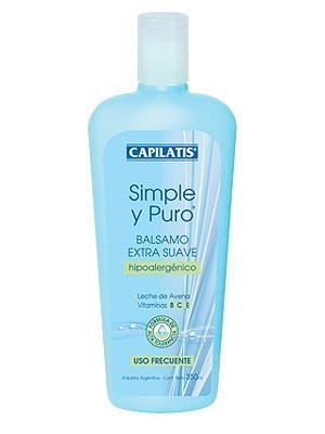 Capilatis Bálsamo Extra Suave Hipoalargenico Línea Simple Y Puro 350 ml #1