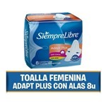 Siempre Libre Toallitas Femeninas Adapt Plus Con Alas #1