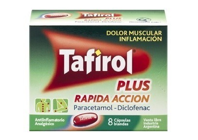Genomma Tafirol Plus Rapida Accion Caps.bl. X 8 #1