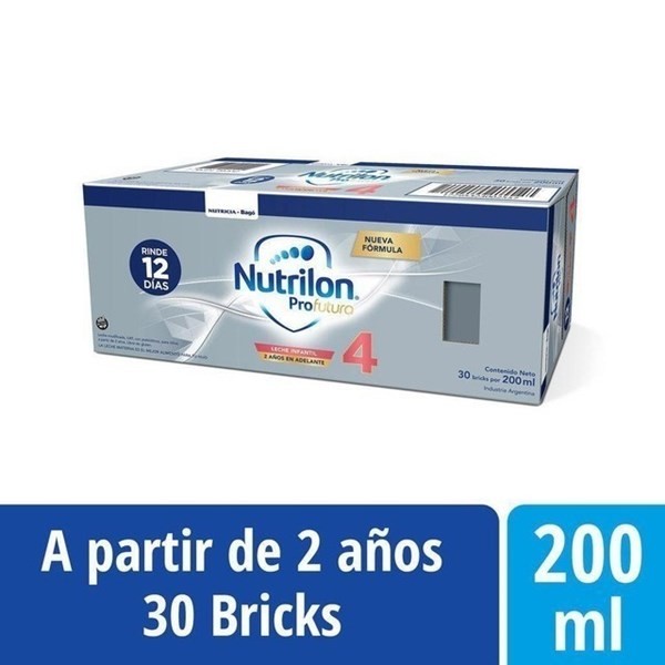 Pack X 30 Leches De Fórmula Líquida Nutricia Bagó Nutrilon Profutura 4 X 200 Ml #1