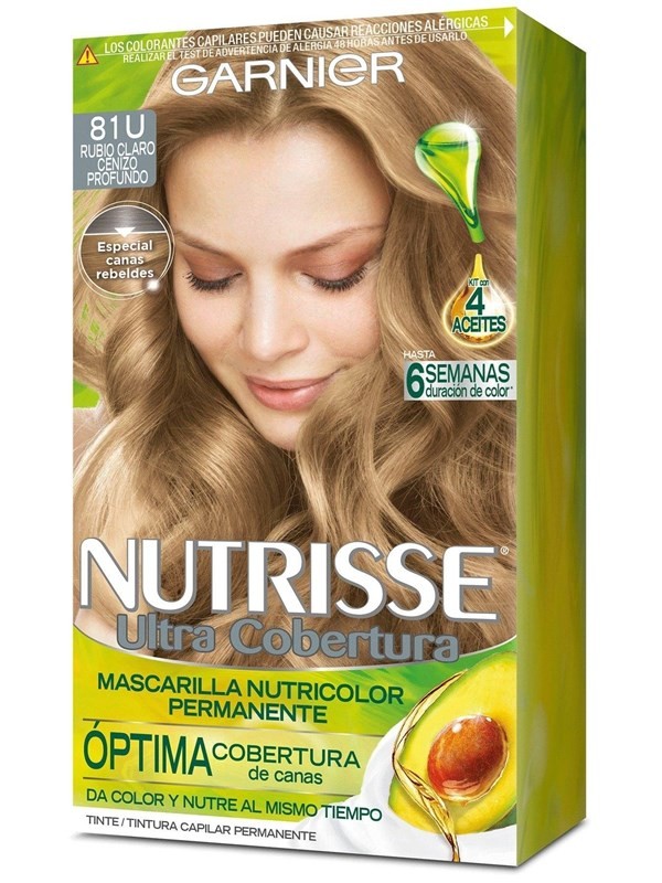 Nutrisse Tintura Kit Nº 81 Rubio Claro Cenizo Profundo #1