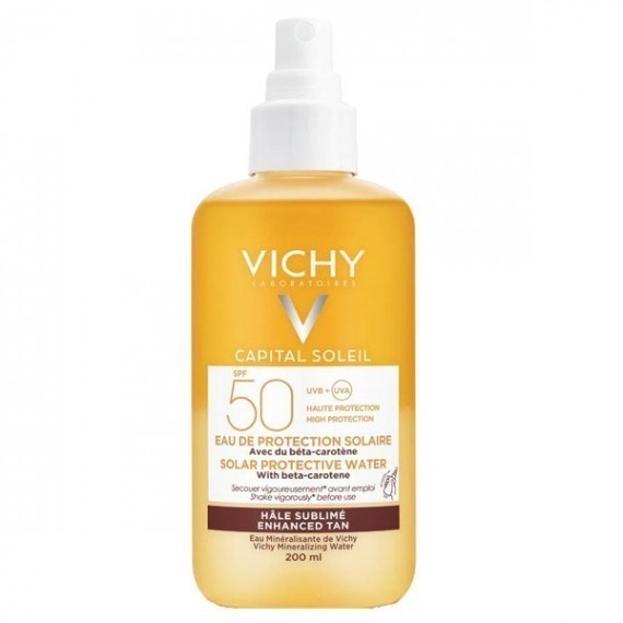 Agua Protectora Vichy Captail Soleil Bronceadora Fps 50 X 200 Ml