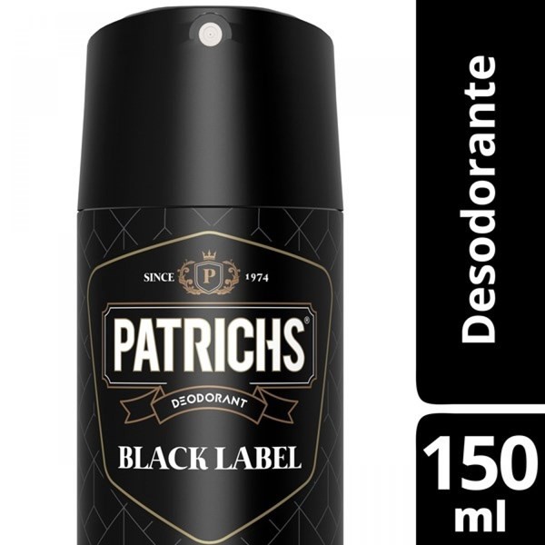 Desodorante Aerosol Patrichs Black Label 150 ml #1