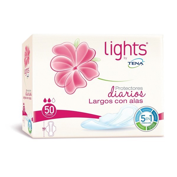 Tena Protectores Largos Con Alas X 50 #1