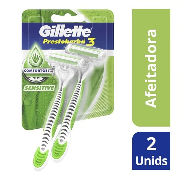 Máquinas Para Afeitar Gillette Prestobarba3 Sensitive Desechables x 2 un #1