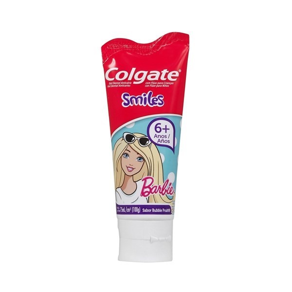 Pasta Dental Colgate Smiles Barbie 6+ Años X 75 Gramos #1